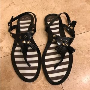 Henri Bendel Gorgeous Tassel Plastic Sandal Size 7